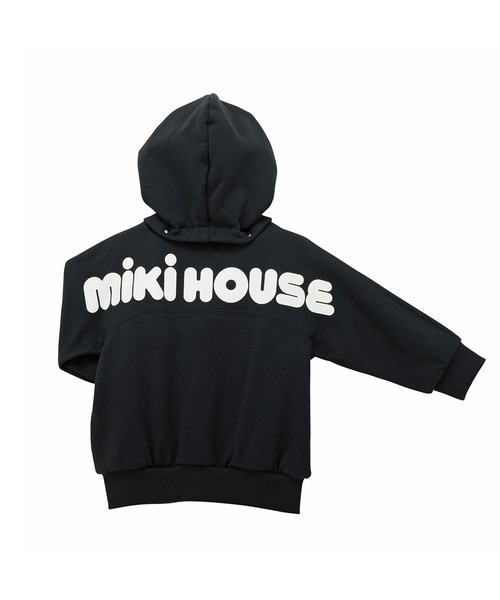 MIKI HOUSE(ミキハウス)の「【WEB限定】バックロゴパーカー(パーカー・キッズ・ブラック/ベージュ/ロイヤルブルー/ラベンダー・80cm/90cm/100cm/110cm/120cm/130cm)」の6枚目の写真