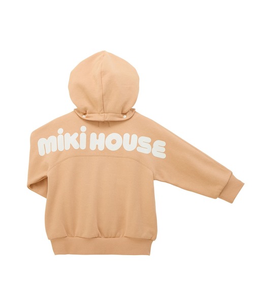 MIKI HOUSE(ミキハウス)の「【WEB限定】バックロゴパーカー(パーカー・キッズ・ブラック/ベージュ/ロイヤルブルー/ラベンダー・80cm/90cm/100cm/110cm/120cm/130cm)」の7枚目の写真