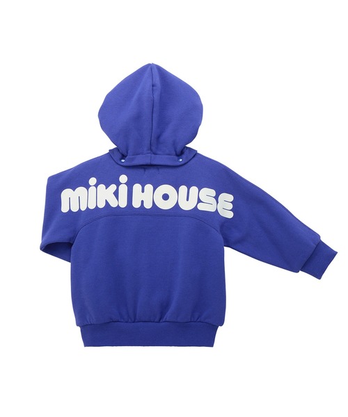 MIKI HOUSE(ミキハウス)の「【WEB限定】バックロゴパーカー(パーカー・キッズ・ブラック/ベージュ/ロイヤルブルー/ラベンダー・80cm/90cm/100cm/110cm/120cm/130cm)」の8枚目の写真