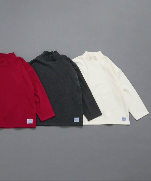 BREEZE（ブリーズ）の「【WEB限定/ジュニア対応】 やわらか起毛ハイネックロンT（Tシャツ/カットソー・キッズ・レッド/チャコール/オフホワイト・90/100/110/120/130/140/150）」の15枚目の写真