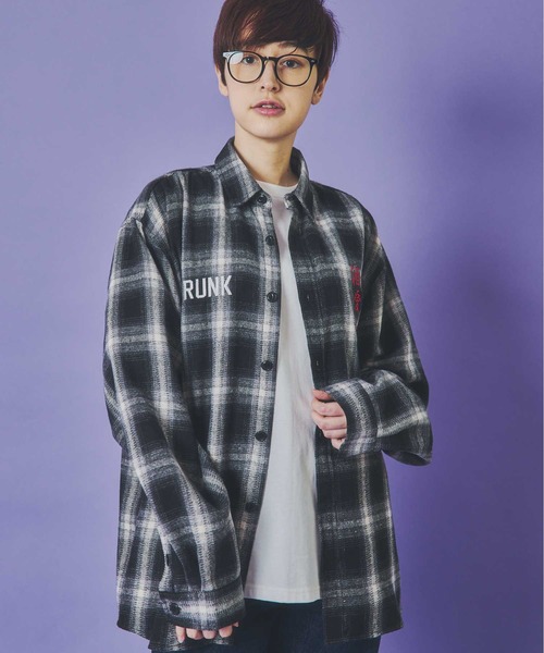 JACKROSE（ジャックローズ）の「YOIDORE 酒愛好家 ﾁｪｯｸｼｬﾂ（シャツ/ブラウス・メンズ・ブラック・M/L/XL）」の3枚目の写真