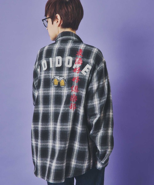 JACKROSE（ジャックローズ）の「YOIDORE 酒愛好家 ﾁｪｯｸｼｬﾂ（シャツ/ブラウス・メンズ・ブラック・M/L/XL）」の7枚目の写真