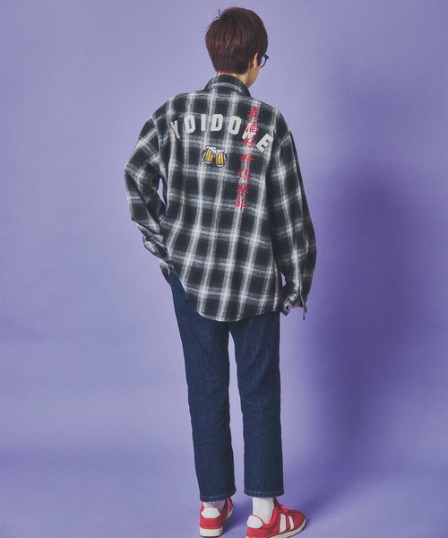 JACKROSE（ジャックローズ）の「YOIDORE 酒愛好家 ﾁｪｯｸｼｬﾂ（シャツ/ブラウス・メンズ・ブラック・M/L/XL）」の11枚目の写真