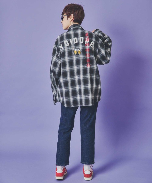 JACKROSE（ジャックローズ）の「YOIDORE 酒愛好家 ﾁｪｯｸｼｬﾂ（シャツ/ブラウス・メンズ・ブラック・M/L/XL）」の12枚目の写真