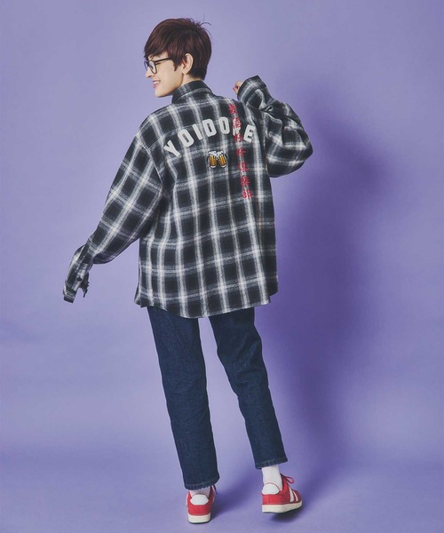 JACKROSE（ジャックローズ）の「YOIDORE 酒愛好家 ﾁｪｯｸｼｬﾂ（シャツ/ブラウス・メンズ・ブラック・M/L/XL）」の13枚目の写真