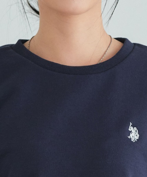U.S. POLO ASSN.(ユーエスポロアッスン)の「U.S. POLO ASSN. フリルスウェット(スウェット・レディース・グレー系その他/ネイビー/ホワイト系その他・M/L)」の7枚目の写真