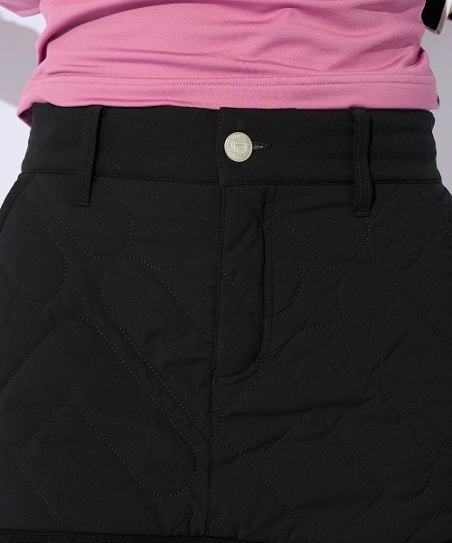 FILA GOLF(フィラゴルフ )の「【FILAGOLF/フィラゴルフ】レディースニット×中綿スカート|蓄熱裏地・保温性|異素材ミックスデザインレディースゴルフウェア(スカート・レディース・オフホワイト/ブラック・LARGE/MEDIUM)」の21枚目の写真