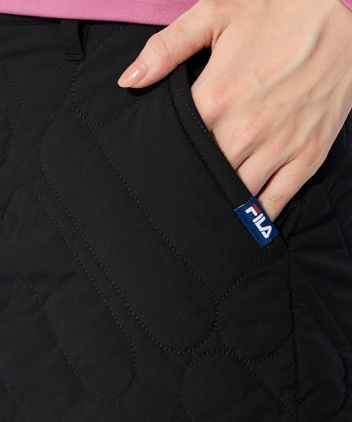 FILA GOLF(フィラゴルフ )の「【FILAGOLF/フィラゴルフ】レディースニット×中綿スカート|蓄熱裏地・保温性|異素材ミックスデザインレディースゴルフウェア(スカート・レディース・オフホワイト/ブラック・LARGE/MEDIUM)」の22枚目の写真