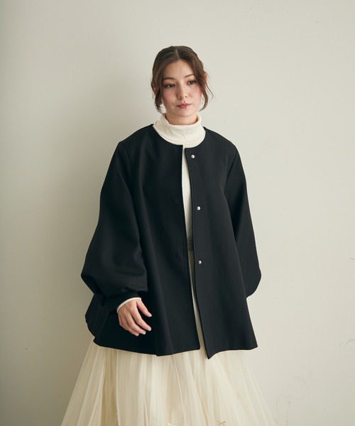 【美品】perna ボリュームスリーブアウター フリーサイズ オールウェザーリバーシブルフリースジャケット | 【公式】SPU スプ