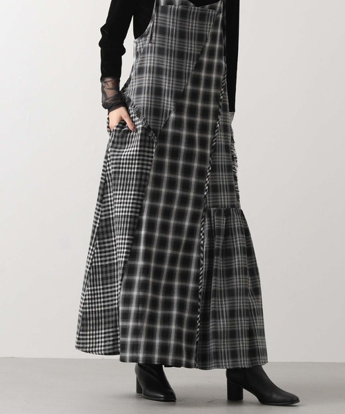 AULA切替チェックキャミ（ワンピース）｜AULA AILA（アウラアイラ