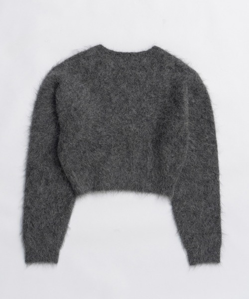 PRANK PROJECT（プランクプロジェクト）の「アルパカブレンド2WAYフーディ / Alpaca Blend 2-Way Hoodie（ニット/セーター・レディース・チャコールグレー/ブラック・FREE）」の14枚目の写真