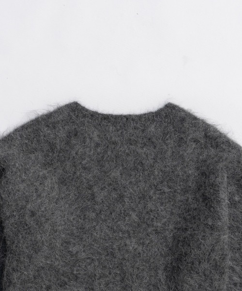 PRANK PROJECT（プランクプロジェクト）の「アルパカブレンド2WAYフーディ / Alpaca Blend 2-Way Hoodie（ニット/セーター・レディース・チャコールグレー/ブラック・FREE）」の20枚目の写真