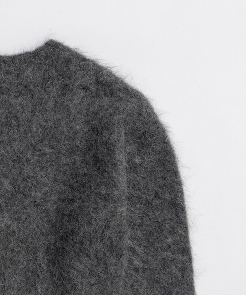 PRANK PROJECT（プランクプロジェクト）の「アルパカブレンド2WAYフーディ / Alpaca Blend 2-Way Hoodie（ニット/セーター・レディース・チャコールグレー/ブラック・FREE）」の16枚目の写真