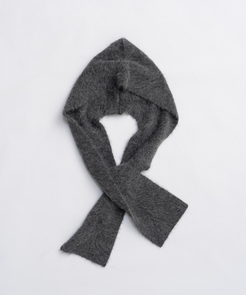 PRANK PROJECT（プランクプロジェクト）の「アルパカブレンド2WAYフーディ / Alpaca Blend 2-Way Hoodie（ニット/セーター・レディース・チャコールグレー/ブラック・FREE）」の13枚目の写真