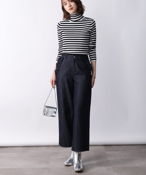 PICCIN(ピッチン)の「ラメタートルニット(ニット/セーター・レディース・オフホワイト/ホワイト系その他/ブラック/ブラウン系その他/ベージュ/ライトブルー/ローズ・M)」の21枚目の写真