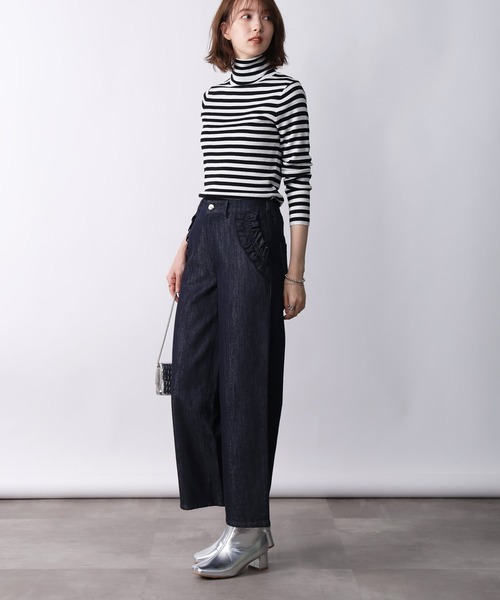 PICCIN(ピッチン)の「ラメタートルニット(ニット/セーター・レディース・オフホワイト/ホワイト系その他/ブラック/ブラウン系その他/ベージュ/ライトブルー/ローズ・M)」の22枚目の写真