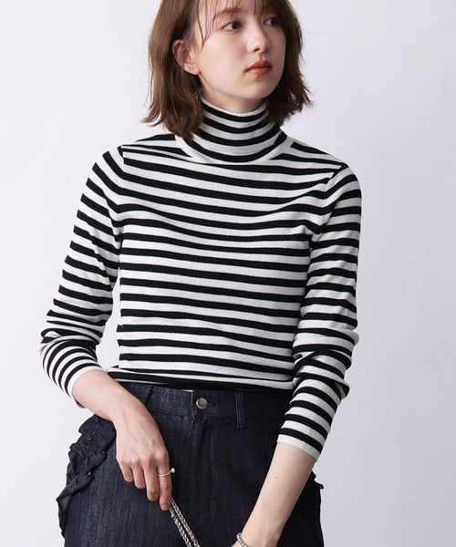 PICCIN(ピッチン)の「ラメタートルニット(ニット/セーター・レディース・オフホワイト/ホワイト系その他/ブラック/ブラウン系その他/ベージュ/ライトブルー/ローズ・M)」の17枚目の写真