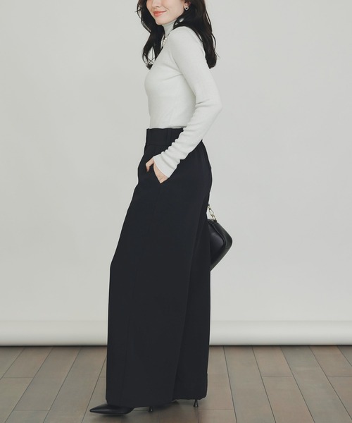 PICCIN(ピッチン)の「ラメタートルニット(ニット/セーター・レディース・オフホワイト/ホワイト系その他/ブラック/ブラウン系その他/ベージュ/ライトブルー/ローズ・M)」の13枚目の写真