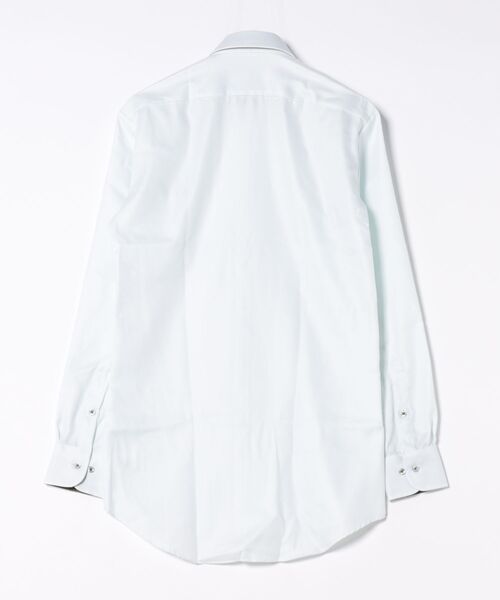 TOKYO SHIRTS（トウキョウシャツ）の「【超形態安定】 形態安定ノンアイロン ボタンダウン 長袖ビジネスワイシャツ （大きいサイズ・長いサイズ）（ビジネスシャツ・メンズ・ライトグリーン・首回り39cm-裄丈88cm/首回り41cm-裄丈90cm/首回り42cm-裄丈90cm/首回り43cm-裄丈90cm/首回り45cm-裄丈82cm/首回り45cm-裄丈86cm/首回り45cm-裄丈90cm/首回り47cm-裄丈86cm/首回り47cm-裄丈90cm）」の2枚目の写真