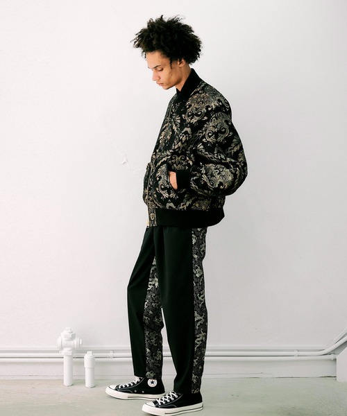 NOISE MAKER（ノイズメーカー）の「無地×ドラゴンジャガード織パンツ【MADE IN JAPAN】（その他パンツ・メンズ・チャコールグレー/ブラック・S/M/L/XL）」の10枚目の写真