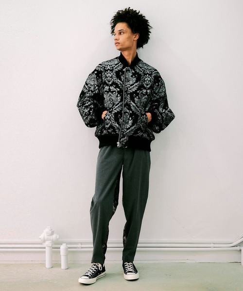 NOISE MAKER（ノイズメーカー）の「無地×ドラゴンジャガード織パンツ【MADE IN JAPAN】（その他パンツ・メンズ・チャコールグレー/ブラック・S/M/L/XL）」の21枚目の写真