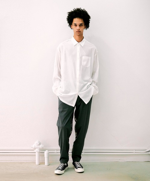 NOISE MAKER（ノイズメーカー）の「無地×ドラゴンジャガード織パンツ【MADE IN JAPAN】（その他パンツ・メンズ・チャコールグレー/ブラック・S/M/L/XL）」の18枚目の写真