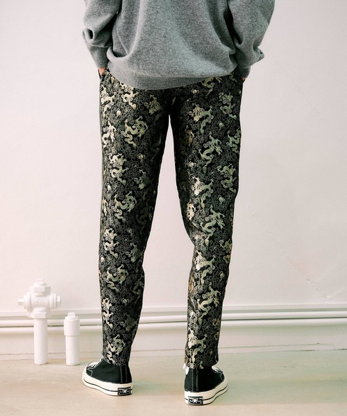 NOISE MAKER（ノイズメーカー）の「無地×ドラゴンジャガード織パンツ【MADE IN JAPAN】（その他パンツ・メンズ・チャコールグレー/ブラック・S/M/L/XL）」の22枚目の写真