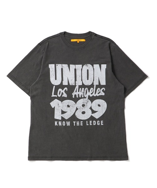 UNION(UNION TOKYO)(ユニオン)の「UNION TOKYO EIGHTEY-NINE TEE ユニオントーキョー(Tシャツ/カットソー・メンズ・ブラウン/ブラック・L/M/XL/XXL/S)」の1枚目の写真