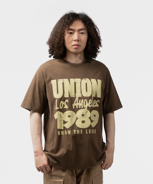 UNION(UNION TOKYO)(ユニオン)の「UNION TOKYO EIGHTEY-NINE TEE ユニオントーキョー(Tシャツ/カットソー・メンズ・ブラウン/ブラック・L/M/XL/XXL/S)」の9枚目の写真