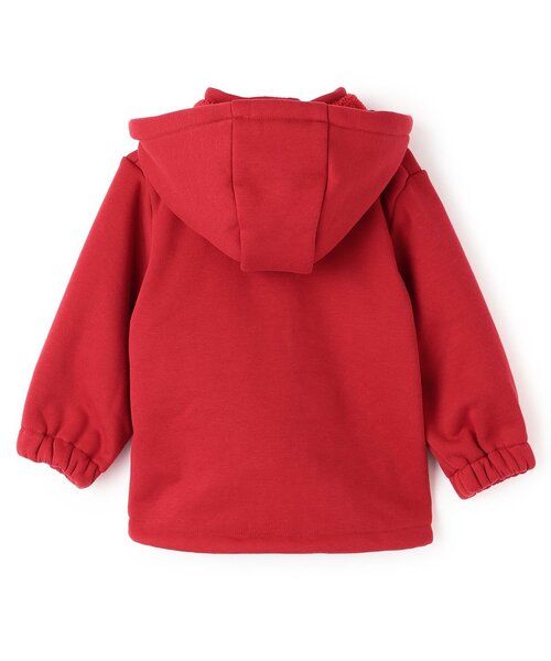 sense of wonder（センスオブワンダー）の「ボンディングジップパーカー（パーカー・キッズ・レッド/ネイビー・90cm/100cm/110cm/120cm/130cm）」の3枚目の写真