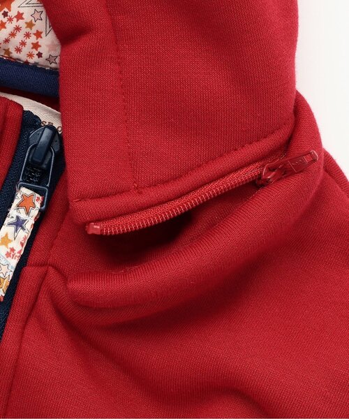 sense of wonder（センスオブワンダー）の「ボンディングジップパーカー（パーカー・キッズ・レッド/ネイビー・90cm/100cm/110cm/120cm/130cm）」の5枚目の写真