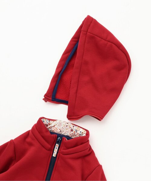 sense of wonder（センスオブワンダー）の「ボンディングジップパーカー（パーカー・キッズ・レッド/ネイビー・90cm/100cm/110cm/120cm/130cm）」の6枚目の写真