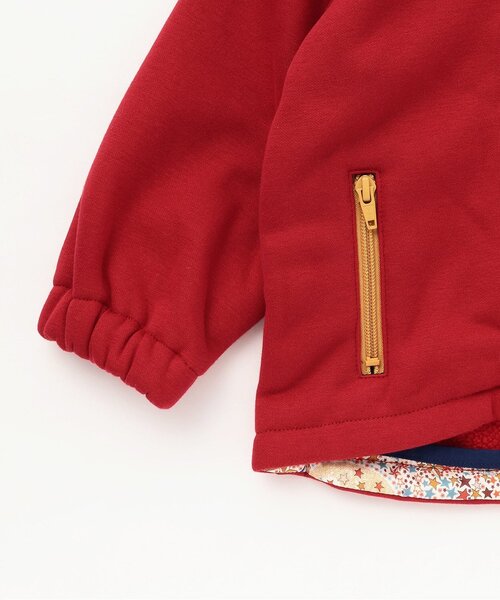 sense of wonder（センスオブワンダー）の「ボンディングジップパーカー（パーカー・キッズ・レッド/ネイビー・90cm/100cm/110cm/120cm/130cm）」の8枚目の写真
