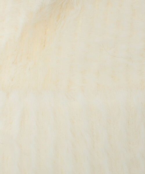 green label relaxing(グリーンレーベルリラクシング)の「ニットシャギー ポンポンキャップ / ニットキャップ(ニットキャップ/ビーニー・レディース・オフホワイト/ダークグレー/ブラック・FREE)」の12枚目の写真