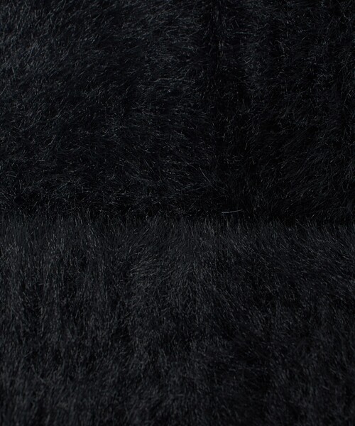 green label relaxing(グリーンレーベルリラクシング)の「ニットシャギー ポンポンキャップ / ニットキャップ(ニットキャップ/ビーニー・レディース・オフホワイト/ダークグレー/ブラック・FREE)」の15枚目の写真