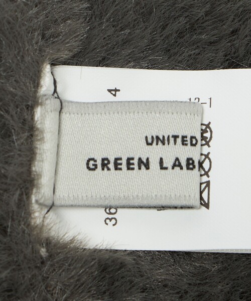 green label relaxing(グリーンレーベルリラクシング)の「ニットシャギー ポンポンキャップ / ニットキャップ(ニットキャップ/ビーニー・レディース・オフホワイト/ダークグレー/ブラック・FREE)」の16枚目の写真