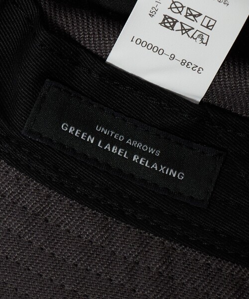 green label relaxing（グリーンレーベルリラクシング）の「GLR ポリエステル サージ ロゴ ハット（ハット・メンズ・ダークグレー/ブラック・FREE）」の10枚目の写真