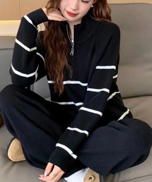 セットアップ ハーフジップ」に該当するレディースのジャケット