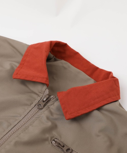 URBAN CHERRY（アーバンチェリー）の「配色カラージャケット（ブルゾン・キッズ・アイボリー/ブラウン・110cm/120cm/130cm/140cm）」の14枚目の写真