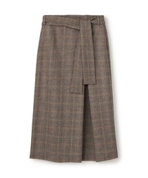 TOMORROWLAND collection | シックバーガンディー アシンメトリータックスカート(スカート)