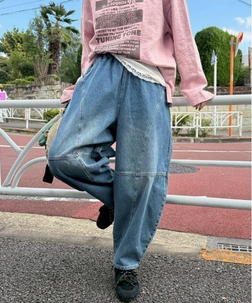 セール】デニムボールパンツ（デニムパンツ）｜DOUBLE NAME（ダブル