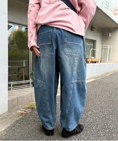 セール】デニムボールパンツ（デニムパンツ）｜DOUBLE NAME（ダブル