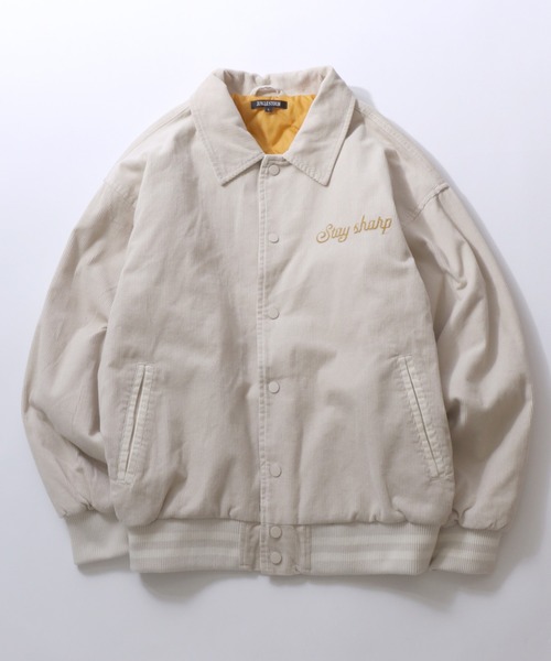 SITRY（シトリー）の「Corduroy Varsity Jacket/オーバーサイズ コーデュロイ スタジャン ブルゾン（スタジャン・メンズ・アイボリー/ブラック/ブラウン・M/L）」の18枚目の写真