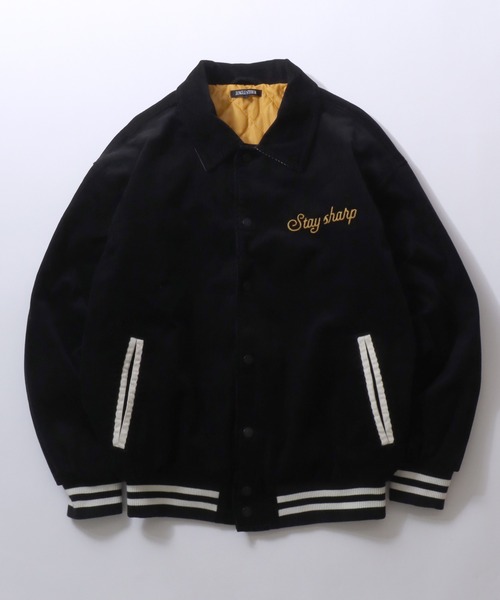 SITRY（シトリー）の「Corduroy Varsity Jacket/オーバーサイズ コーデュロイ スタジャン ブルゾン（スタジャン・メンズ・アイボリー/ブラック/ブラウン・M/L）」の20枚目の写真