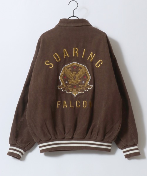 SITRY（シトリー）の「Corduroy Varsity Jacket/オーバーサイズ コーデュロイ スタジャン ブルゾン（スタジャン・メンズ・アイボリー/ブラック/ブラウン・M/L）」の5枚目の写真
