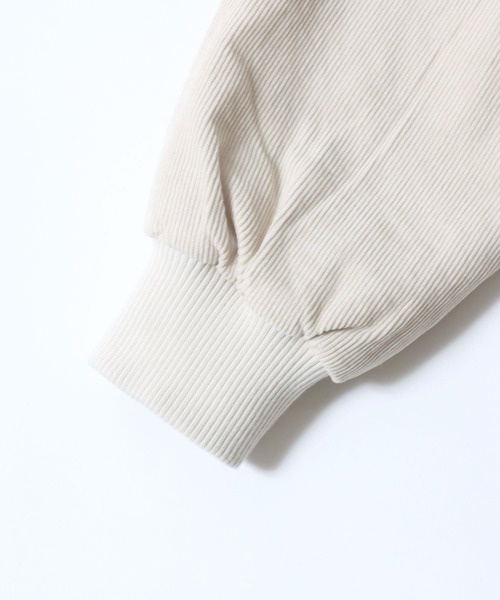 SITRY（シトリー）の「Corduroy Varsity Jacket/オーバーサイズ コーデュロイ スタジャン ブルゾン（スタジャン・メンズ・アイボリー/ブラック/ブラウン・M/L）」の12枚目の写真