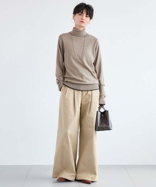 AULENTTI(オウレンティ)の「BARNYARDSTORM / 【AULENTTI(オウレンティ)】ワイドショルダーバッグ(ショルダーバッグ・レディース・ダークブラウン/ベージュ・FREE)」の9枚目の写真