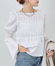 SHENERY | シャーリングブラウス(シャツ/ブラウス)