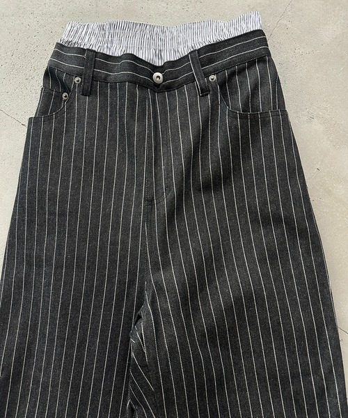 kutir（クティール）の「ASORT LAYERED BAGGY PANTS／アソートレイヤードバギーパンツ（その他パンツ・メンズ・チャコールグレー/ブラック・SMALL/LARGE/MEDIUM）」の16枚目の写真