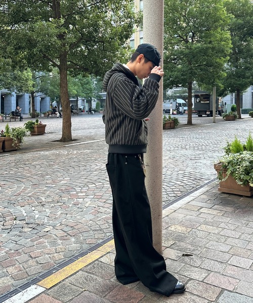 kutir（クティール）の「ASORT LAYERED BAGGY PANTS／アソートレイヤードバギーパンツ（その他パンツ・メンズ・チャコールグレー/ブラック・SMALL/LARGE/MEDIUM）」の6枚目の写真
